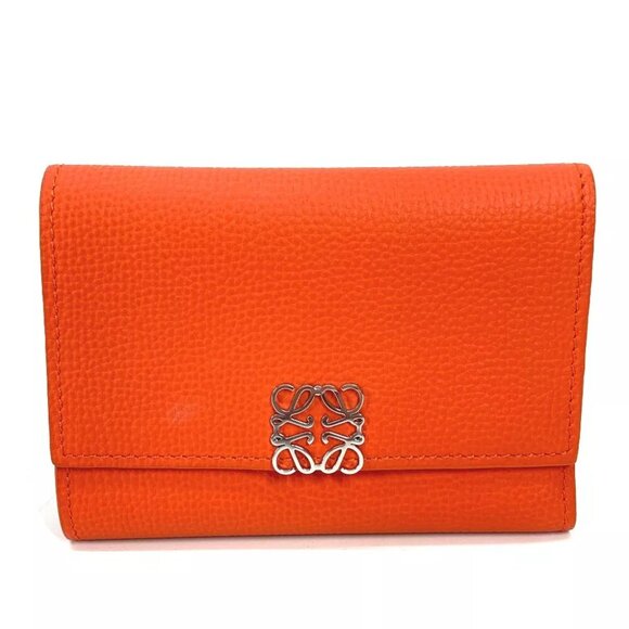 LOEWE C821S33X07 anagram Vertical wallet small Compact wallet Trifold wallet - Picture 1 of 10